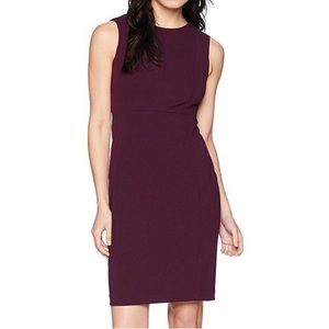 Calvin Klein Plum Scuba Sheath Dress
